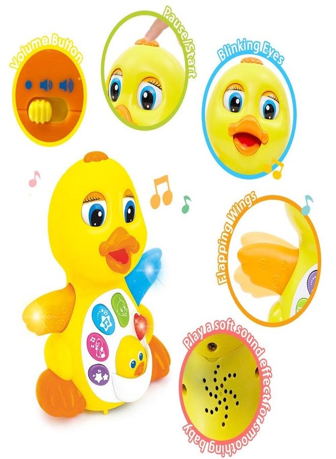 KITMEER Musical Duck Toy, Baby Preschool Educational Learning Toy with Music and Lights,Infant Light Up Dancing for 1 Year Old Toddler - Image 3