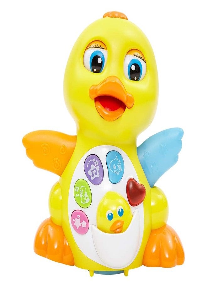 KITMEER Musical Duck Toy, Baby Preschool Educational Learning Toy with Music and Lights,Infant Light Up Dancing for 1 Year Old Toddler - Image 2