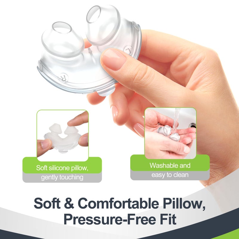 MEDICOLOR Nose Pillow with Headgear for P10 - Nasal Pillow Medium with Headgear Replacement Kit Supplies for P10 Series - Great-Value & Fully Adjustable, Frame Not Included - Image 4