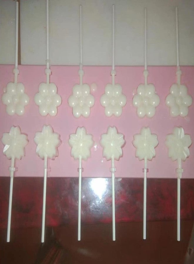 HLCM Silicone Flower Lollipop Mold - Chocolate Lollipop mold can be used to make a variety of handmade candies such as chocolate, lollipop, cookies to meet different creative needs. (Flower) - Image 5