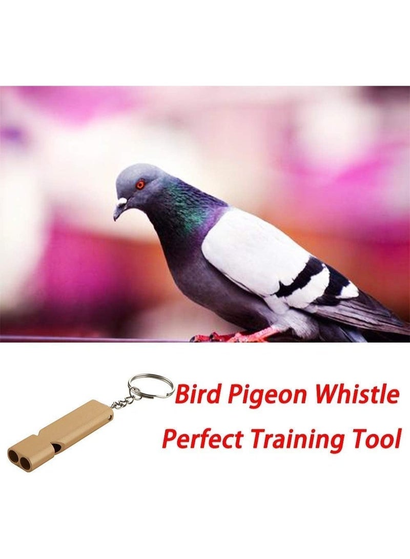 2 جهاز كمبيوتر شخصي تدريب الحيوانات الأليفة صفارة للطيور والكلاب، الفولاذ المقاوم للصدأ استدعاء صفارة مع سلاسل المفاتيح، الذهب والفضة، للببغاء، الحمام، في الهواء الطلق، القوارب، المشي لمسافات طويلة، الرياضة والتدريب على الطاعة - Image 4