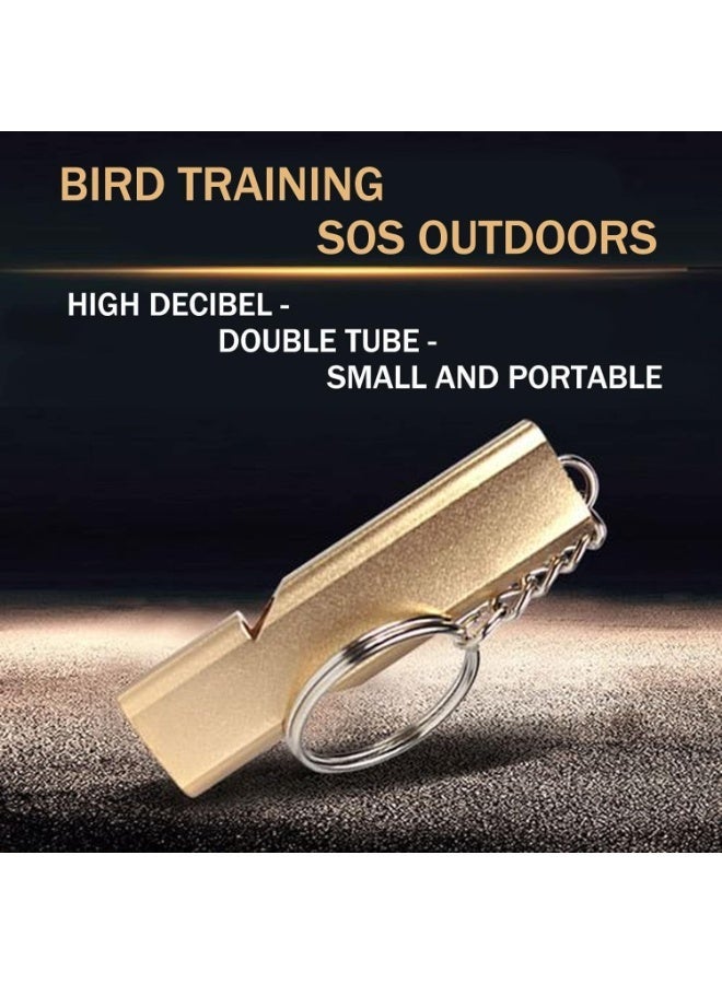 2 جهاز كمبيوتر شخصي تدريب الحيوانات الأليفة صفارة للطيور والكلاب، الفولاذ المقاوم للصدأ استدعاء صفارة مع سلاسل المفاتيح، الذهب والفضة، للببغاء، الحمام، في الهواء الطلق، القوارب، المشي لمسافات طويلة، الرياضة والتدريب على الطاعة - Image 3