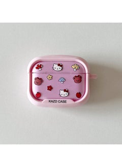 Hello Kitty Bear For AirPods4 For Apple 2/3 Generation Pro2 Bluetooth Wireless Headset Cute-Color:Kt Cat Head Single Shell-Applicable Models:Airpods 3rd Generation