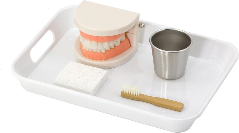 Kiddison Brushing Teeth Activity Set Montessori Practical Life - Image 1