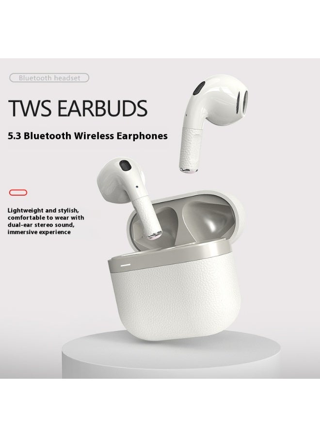 K28 TWS Earbuds with Bluetooth 5.3 and Charging Case, White - Image 4