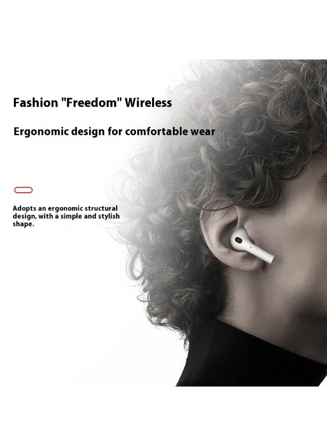 K28 TWS Earbuds with Bluetooth 5.3 and Charging Case, White - Image 5