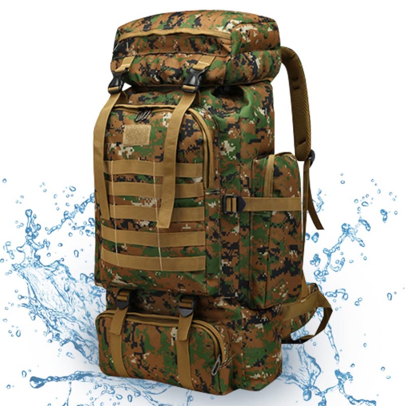 Military Tactical Backpack 70L 80L Large Camping Hiking Backpack Rucksack Waterproof Traveling Daypack - Image 1