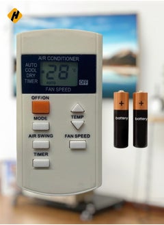 AC Remote No. 44 (No Backlight), Compatible/Replacement for Panasonic AC Remote Control – Exact Match Remote for Panasonic Air Conditioners – Simple, Reliable Functionality, Battery Included