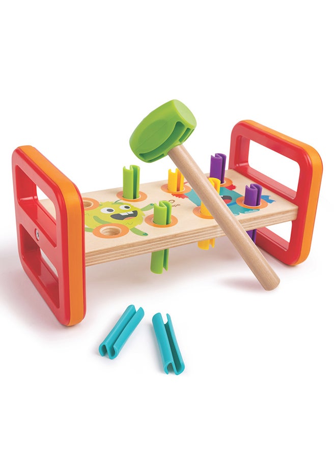 Hape مطرقة مطابقة وحش 'ن' تحطيم طاولة 10 قطع  - Image 2