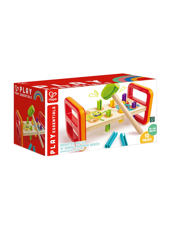 هيب Monster Match 'N' Smash Hammer Bench 10-Piece