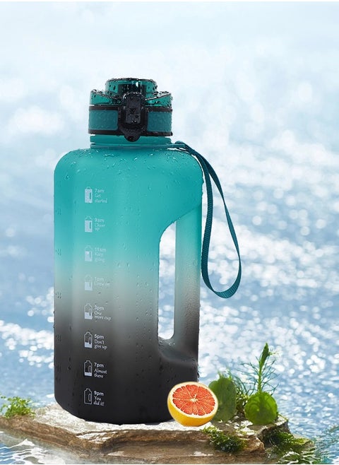 Big 2.2l Water Bottle 2.2 Litre with Handle Leak Proof BPA Free Large Capacity Daily Drinks Jug for Gym Fitness
