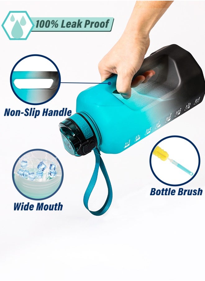 GIFUBOWA - Big 2.2l Water Bottle 2.2 Litre with Handle Leak Proof BPA Free Large Capacity Daily Drinks Jug for Gym Fitness - Image 1
