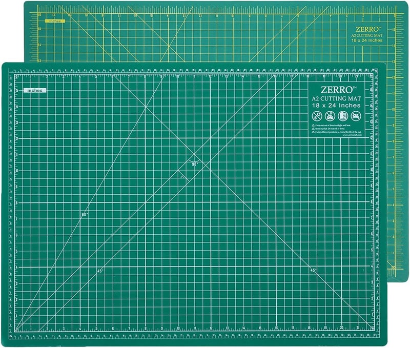 ZERRO Cutting Mat 18" x 24" Self Healing Professional Double Sided Sewing Rotary Mat Thick 5-Layer with Imperial/Metric (A2) - Image 1