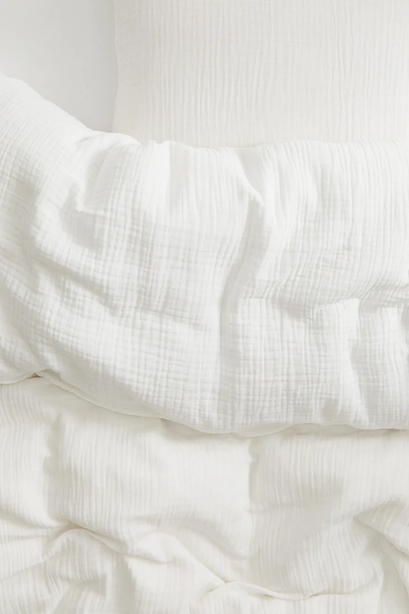 اتش اند ام طقم غطاء لحاف من القطن