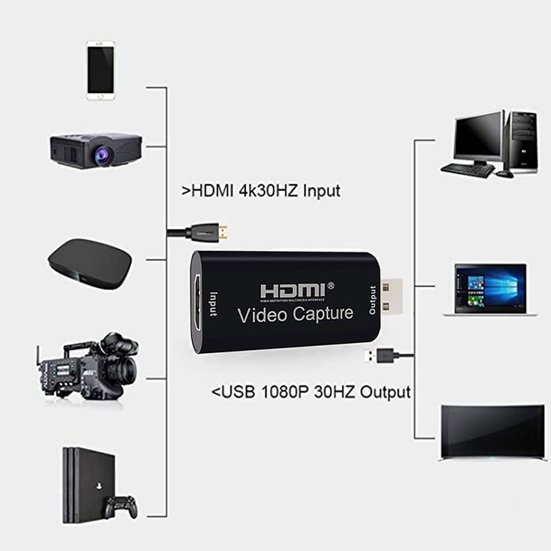 usb to HDMI video capture card collector game video live switch supports OBS recording 1080P - Image 4