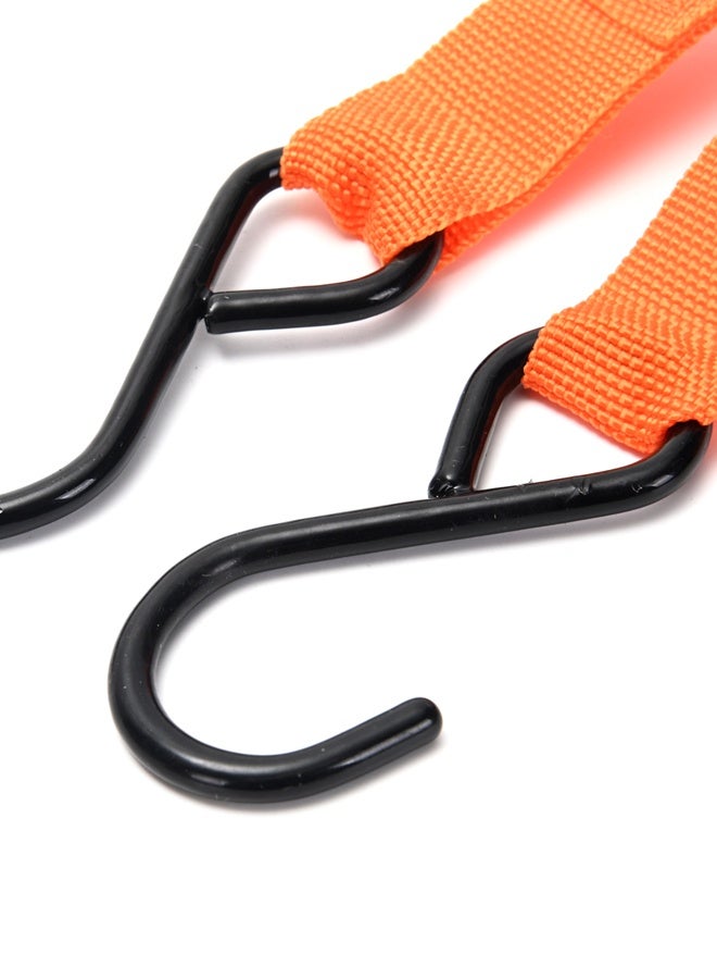 LAWAZIM 4-Piece S-Hook Ratchet Straps - 1inchx15ft- Quick Release Ratchet Tie Down Straps, Adjustable Cargo Lashing Belts - for Moving Truck, Securing Loads, Cars, Motorcycle - Image 5