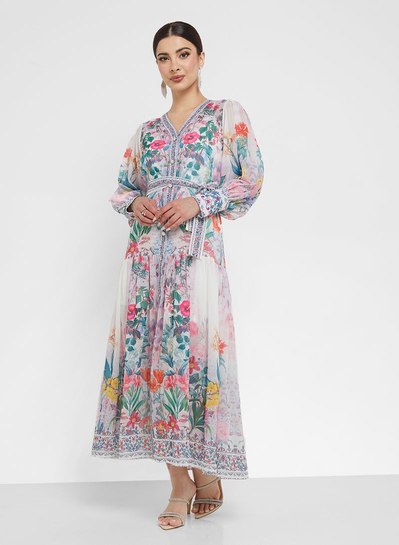 Khizana Floral Print Maxi Dress - Image 4