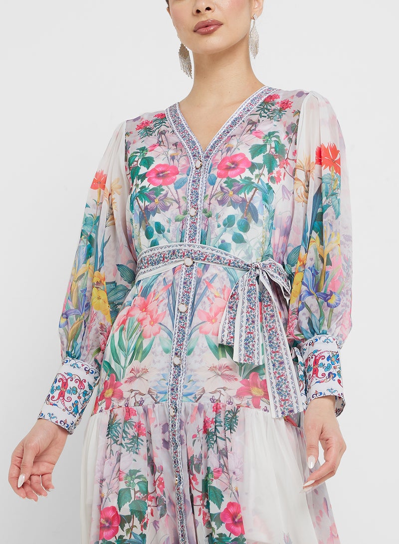 Khizana Floral Print Maxi Dress - Image 3