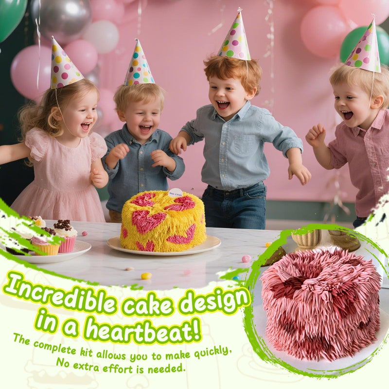 Suuker 3 Pieces Grass Piping Tips Set,Cake Decorating Tips, Frosting Icing Tips for Cupcakes, Cake, Cookie and Decoratingï¼ˆ233 234 29ï¼‰ - Image 2