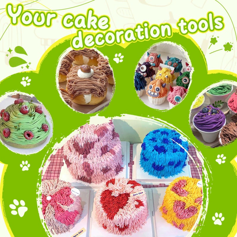 Suuker 3 Pieces Grass Piping Tips Set,Cake Decorating Tips, Frosting Icing Tips for Cupcakes, Cake, Cookie and Decoratingï¼ˆ233 234 29ï¼‰ - Image 3