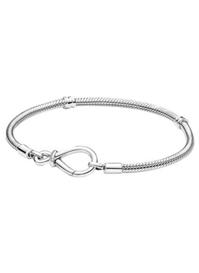 PANDORA - Pandora Moments Infinity Knot Snake Chain Bracelet - Image 1