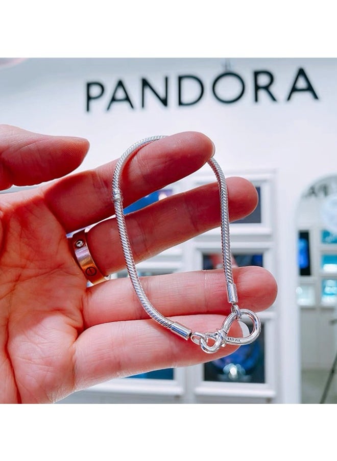 PANDORA - Pandora Moments Infinity Knot Snake Chain Bracelet - Image 1