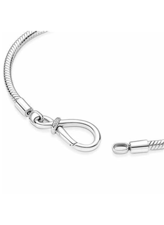 PANDORA - Pandora Moments Infinity Knot Snake Chain Bracelet - Image 1
