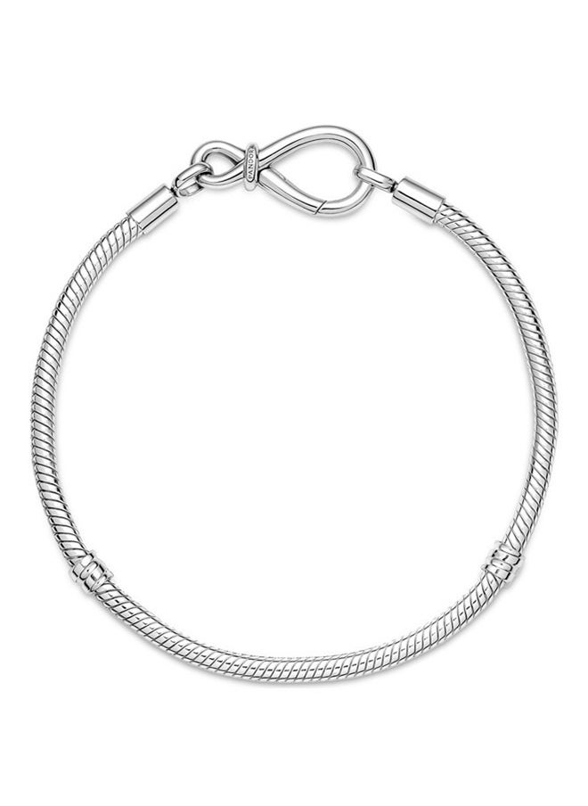 PANDORA - Pandora Moments Infinity Knot Snake Chain Bracelet - Image 1