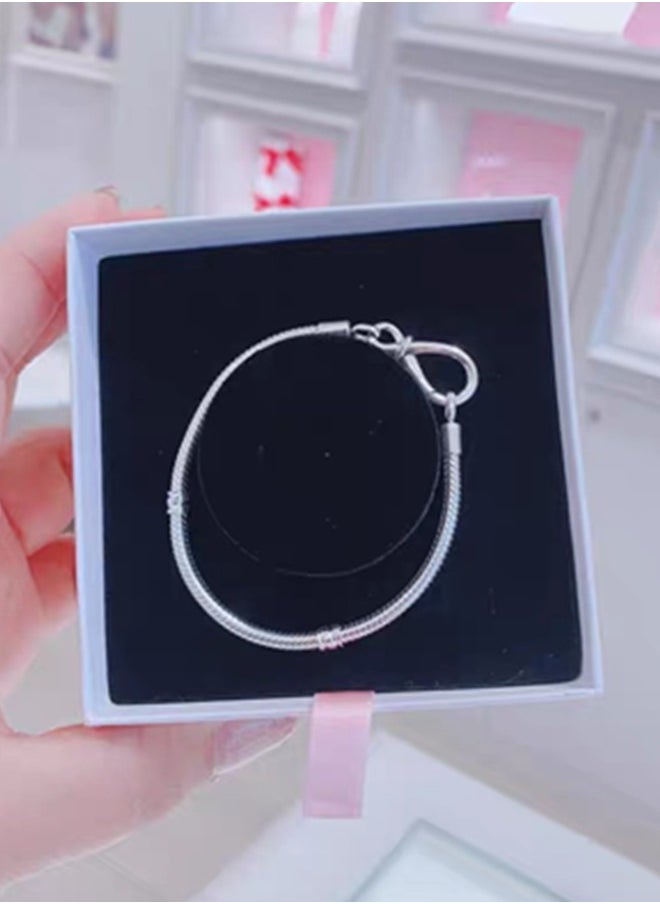 PANDORA - Pandora Moments Infinity Knot Snake Chain Bracelet - Image 1