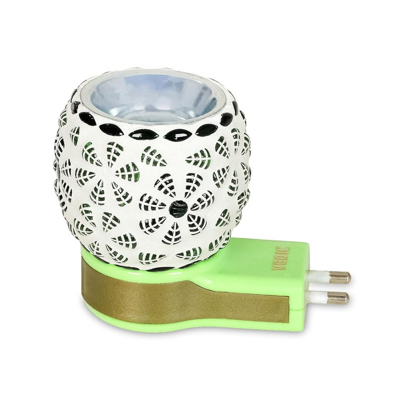 Vedic Camphor Electric Diffuser for Home & Office Ceramic Kapoor Dani Electrical Burner Essential Oil Fragrance with On/Off Switch & Night Lamp(Design, Color May Vary) - Image 1