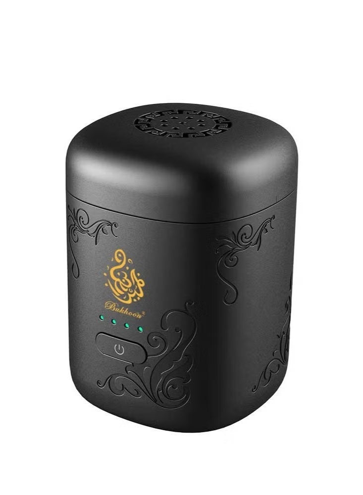 Mini Arabic Incense Burner with Battery Indicator Charcoal Free Oud & Bakhoor Mubkhara - Image 1