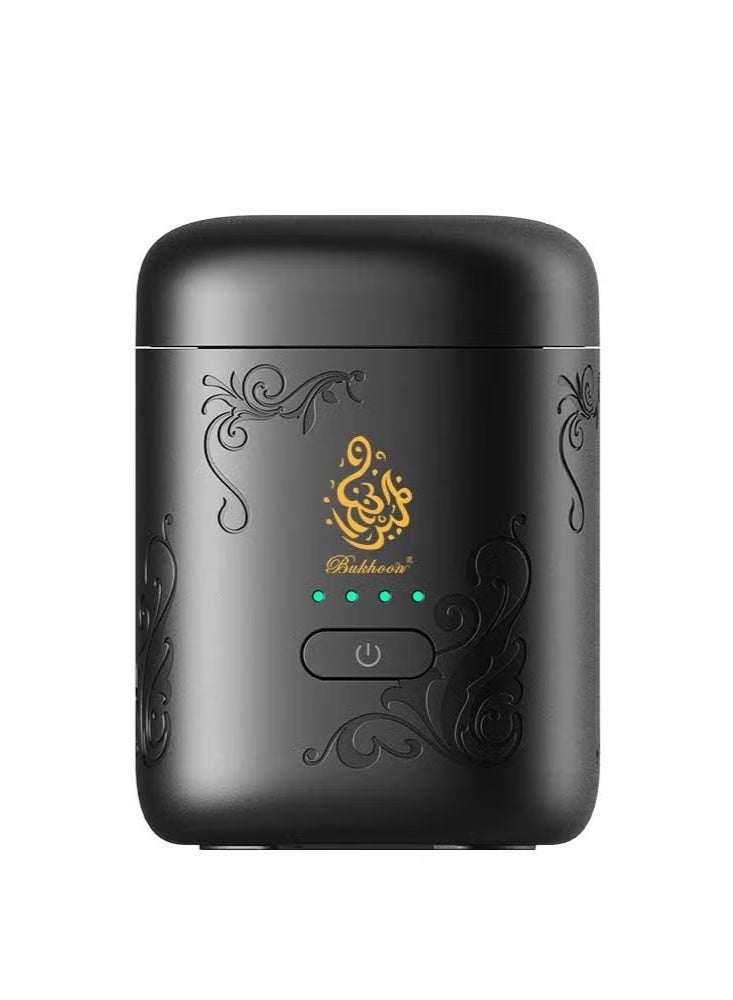 Mini Arabic Incense Burner with Battery Indicator Charcoal Free Oud & Bakhoor Mubkhara - Image 2