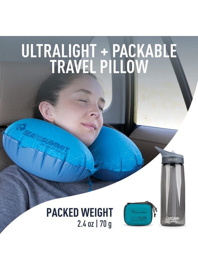 Sea to Summit Aeros Traveler Pillow, Ultralight (Aqua) - Image 2