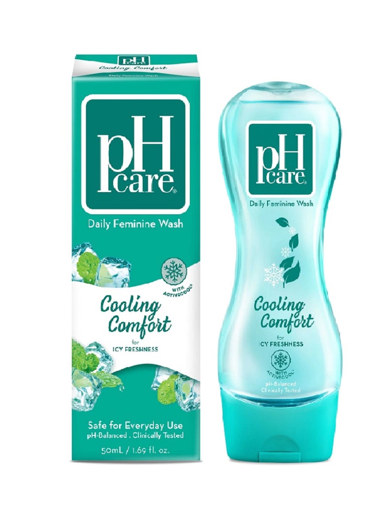 Ph Care Cooling Comfort Daily Feminine Wash 50ml - Image 3