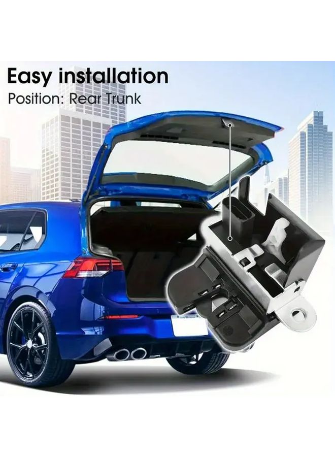 قطعة واحدة قفل باب صندوق السيارة قفل الباب الخلفي المتقلب لموديلات Golf 5 6 GTI - Image 4