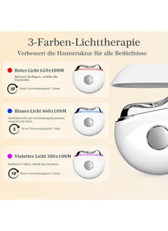 DAREU EMS Gua Sha Facial Massager – Anti-Aging Microcurrent Therapy, Red, Blue & Purple Light, 3-Level Vibration, Heat & Cold Compress, Skin Tightening and Wrinkle Reduction  - Image 3
