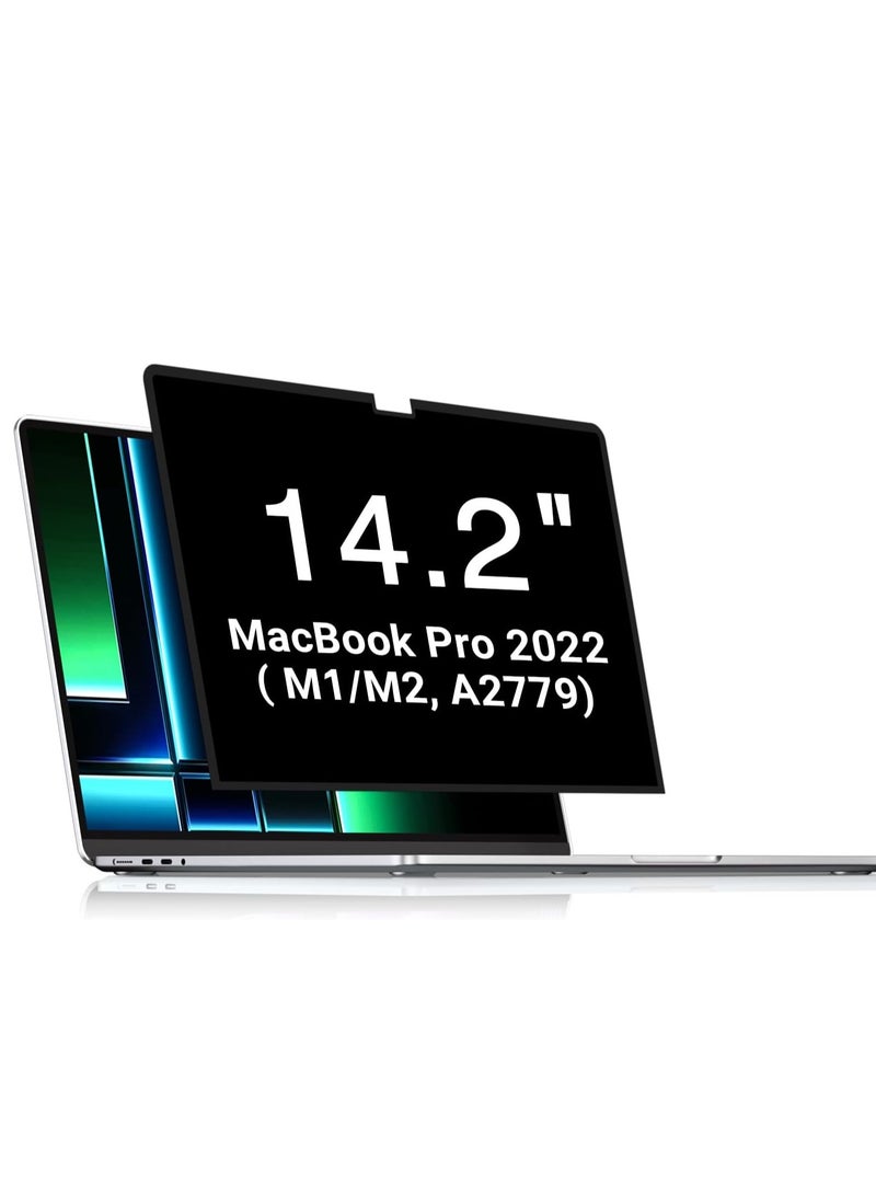 Laptop Privacy Removable Screen Protector Compatible with MacBook Pro 14 Inch (2021-2024, M4/M3/M1/M2/Pro/Max), Eye Protection Anti Blue Light Privacy Screen Filter - Image 2