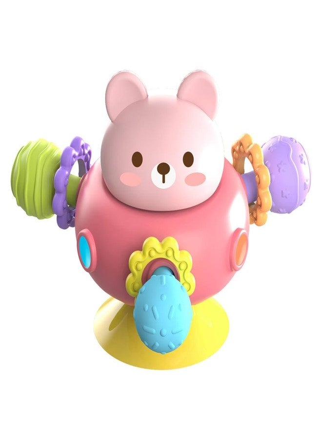 RNAZLIS 360 Degree Bear Spinning Toy for Babies 6+ Months - Suction Cup Sensory Activity Toy Rotating High Chair & Car Seat Toy - Image 1