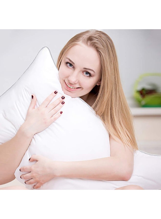 Bed Pillows for Sleeping, 2 Pack, Cooling, Microfiber Cover, for Side, Stomach, Back Sleepers - Image 2