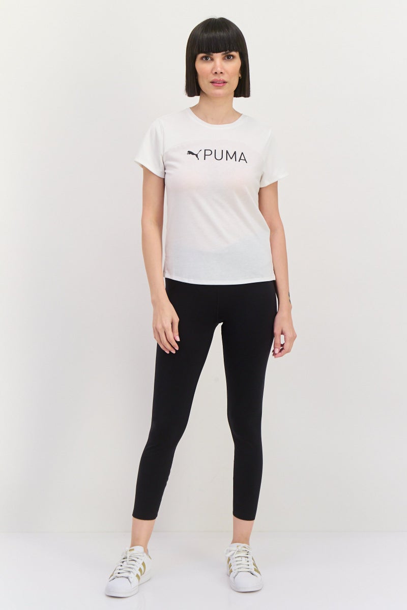 PUMA Women Sportswear Fit Short Sleeves Training Top, White - Image 4