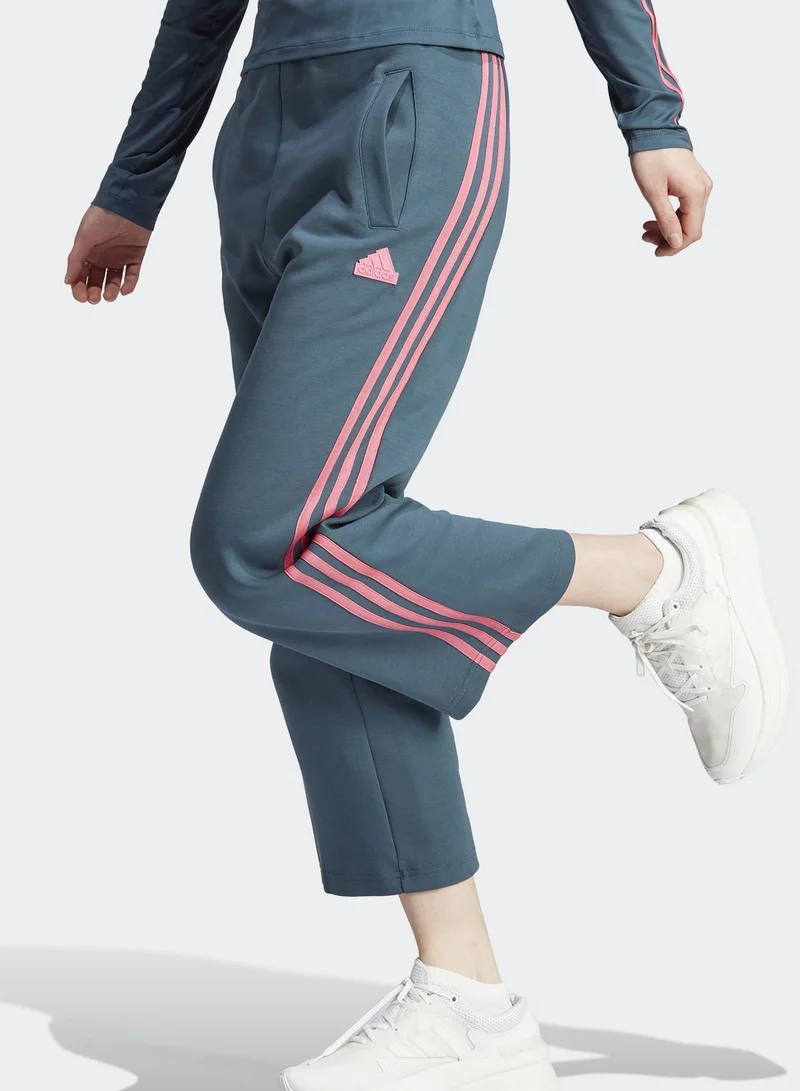 adidas بنطال بدلة رياضية بشعار الماركة