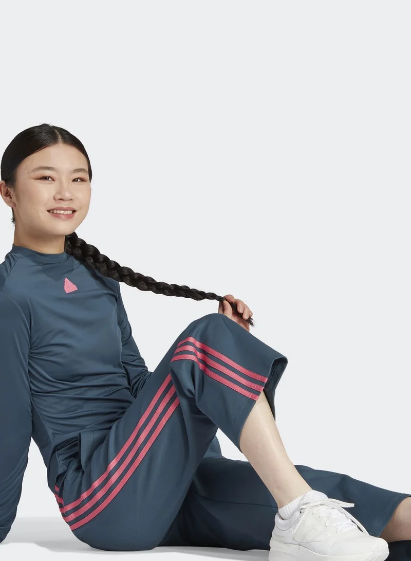 adidas بنطال بدلة رياضية بشعار الماركة