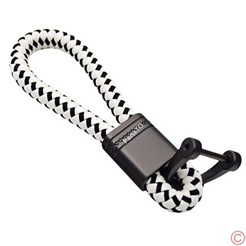 PartsTo Car Key Acorn Weave Braided Key Chain Ring Strap Keychain universal for All Vehicle Car Exterior Performance Trim Decal - Image 1