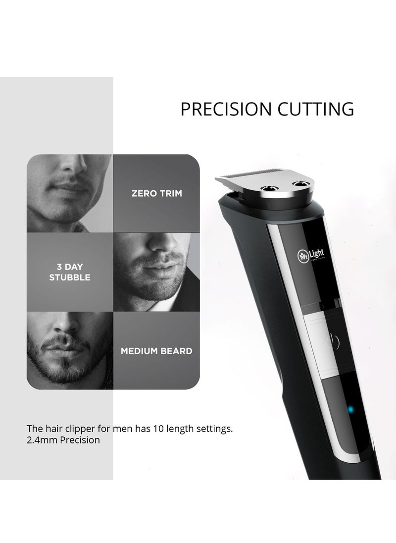 Mr. Light - 3 In 1 Rechargeable Grooming Kit Beard Trimmer Stainless Steel Blades Precision Cutting 10 Length Settings 45 Minutes Usage 2 Combs - Image 1