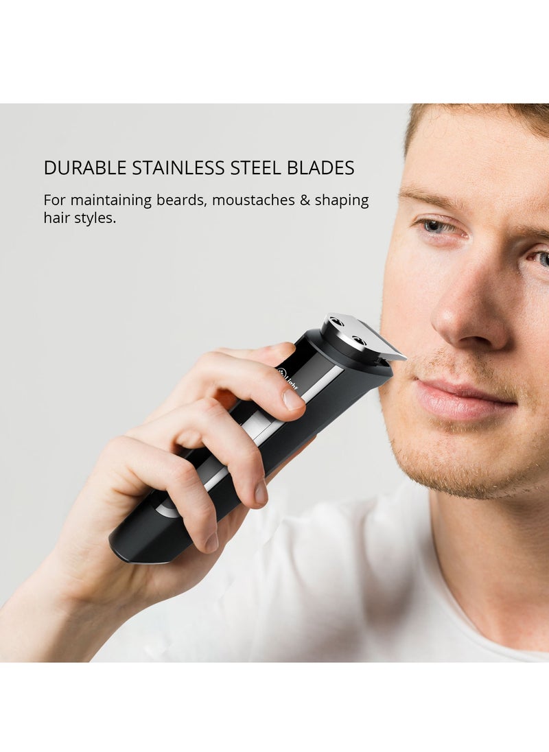 Mr. Light - 3 In 1 Rechargeable Grooming Kit Beard Trimmer Stainless Steel Blades Precision Cutting 10 Length Settings 45 Minutes Usage 2 Combs - Image 1