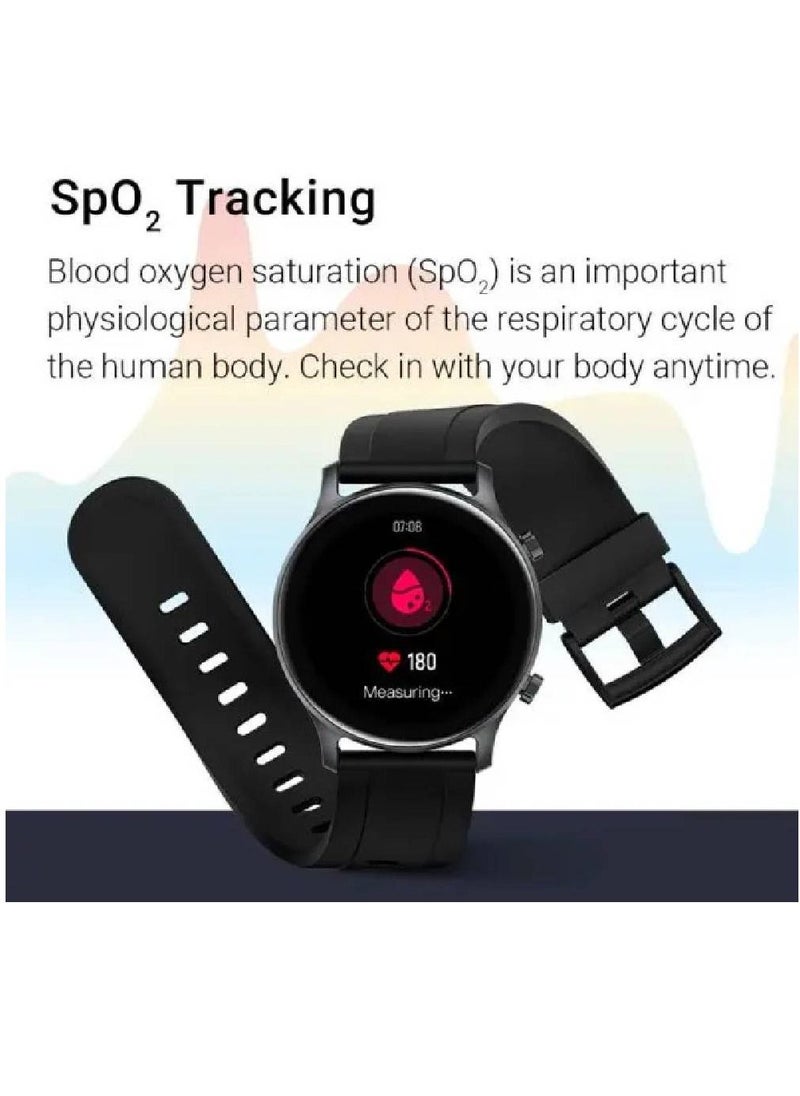 miYou RS3 HD Screen Heart Rate Monitor IPS Waterproof Bluetooth Calling Smartwatch For Men Women Black  - Image 2
