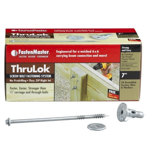 FastenMaster FMTHR00724 ThruLOK Screw Bolt Fastening System 7 Inches 24Count Silver - Image 3