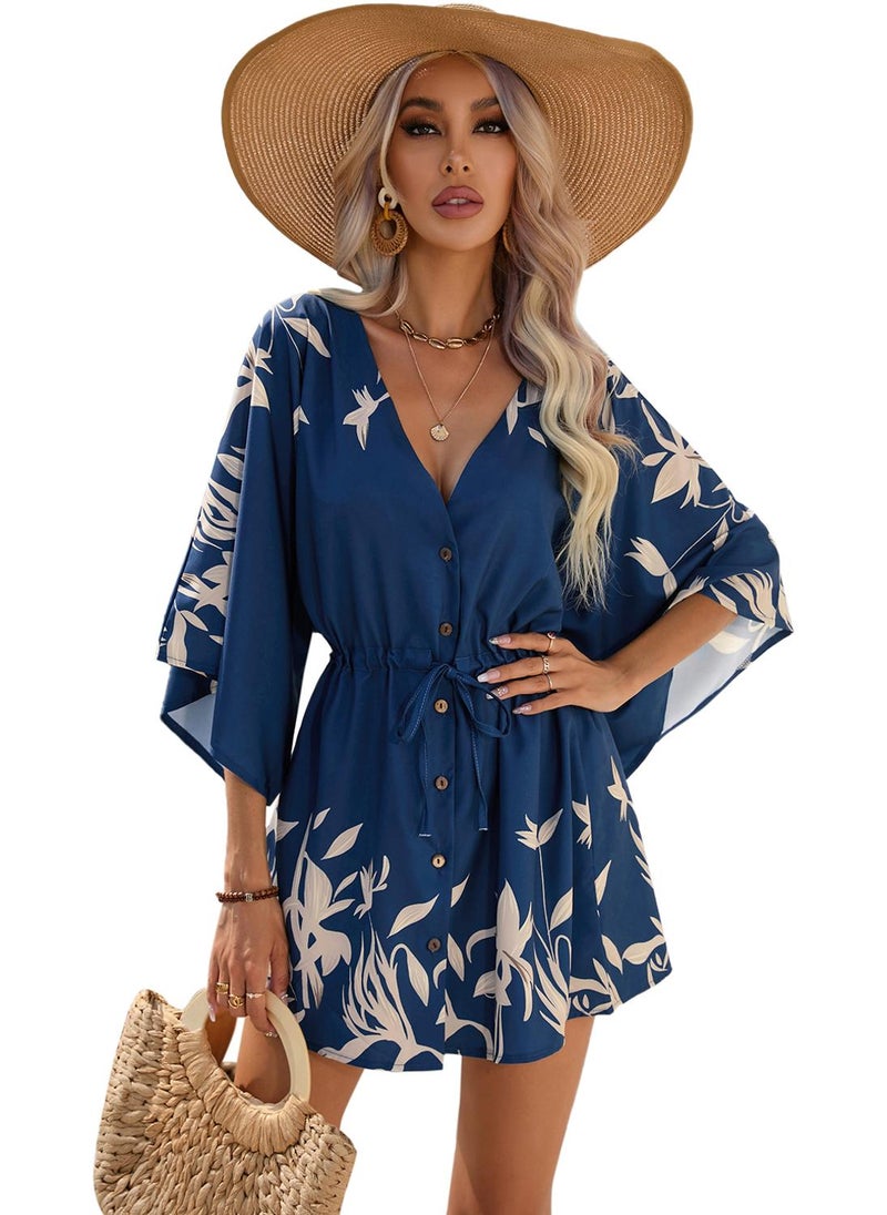 يونيكي فستان بطبعة زهور - Image 1