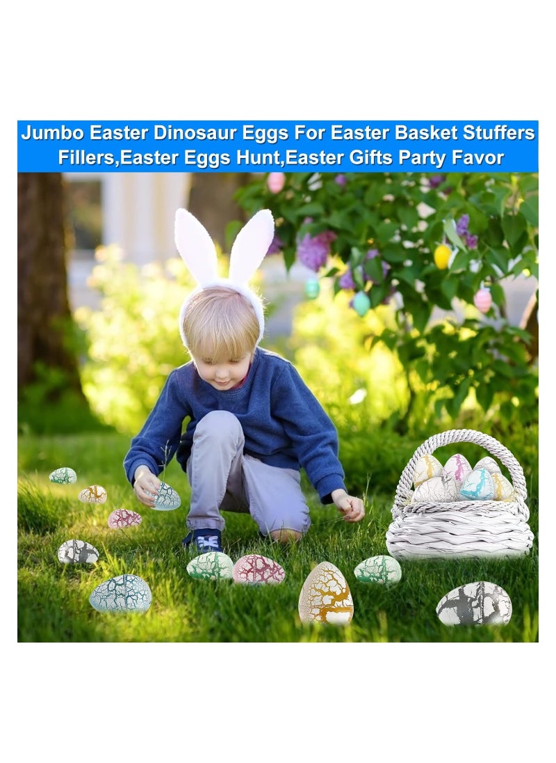 SYOSI 6 Pack Hatching Growing Dinosaur Toys 3.2" Magic Large Size Grow Dinosaurs Egg Jumbo Dino Eggs Party Favor Gifts Grow in Water Crack Surprise Eggs for Toddlers Kids Boys Girls  - Image 5