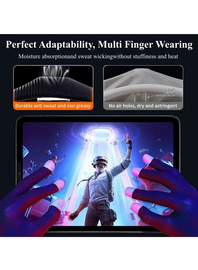 SYOSI Touchscreen Gloves for Sweaty Hands, High-Sensitive Anti-Sweat Breathable Seamless Gaming Gloves for Tablet iPadMobile Phone PUBG Game Controller - Image 3